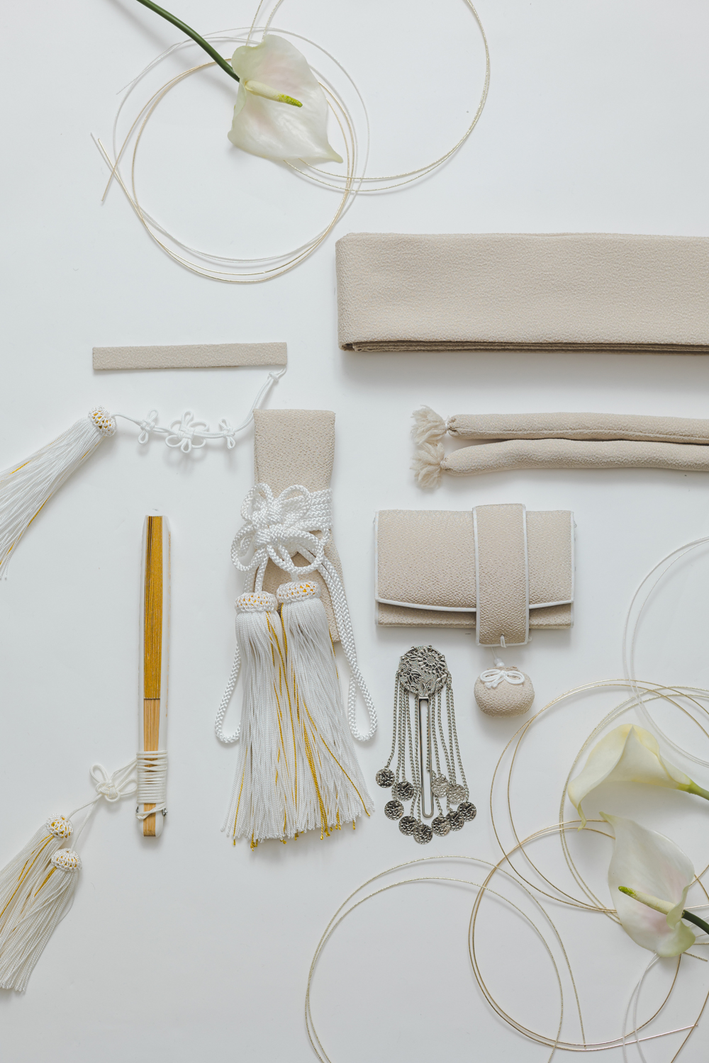 和装小物５点セット　ミルクティー「OP3_003」スライド1