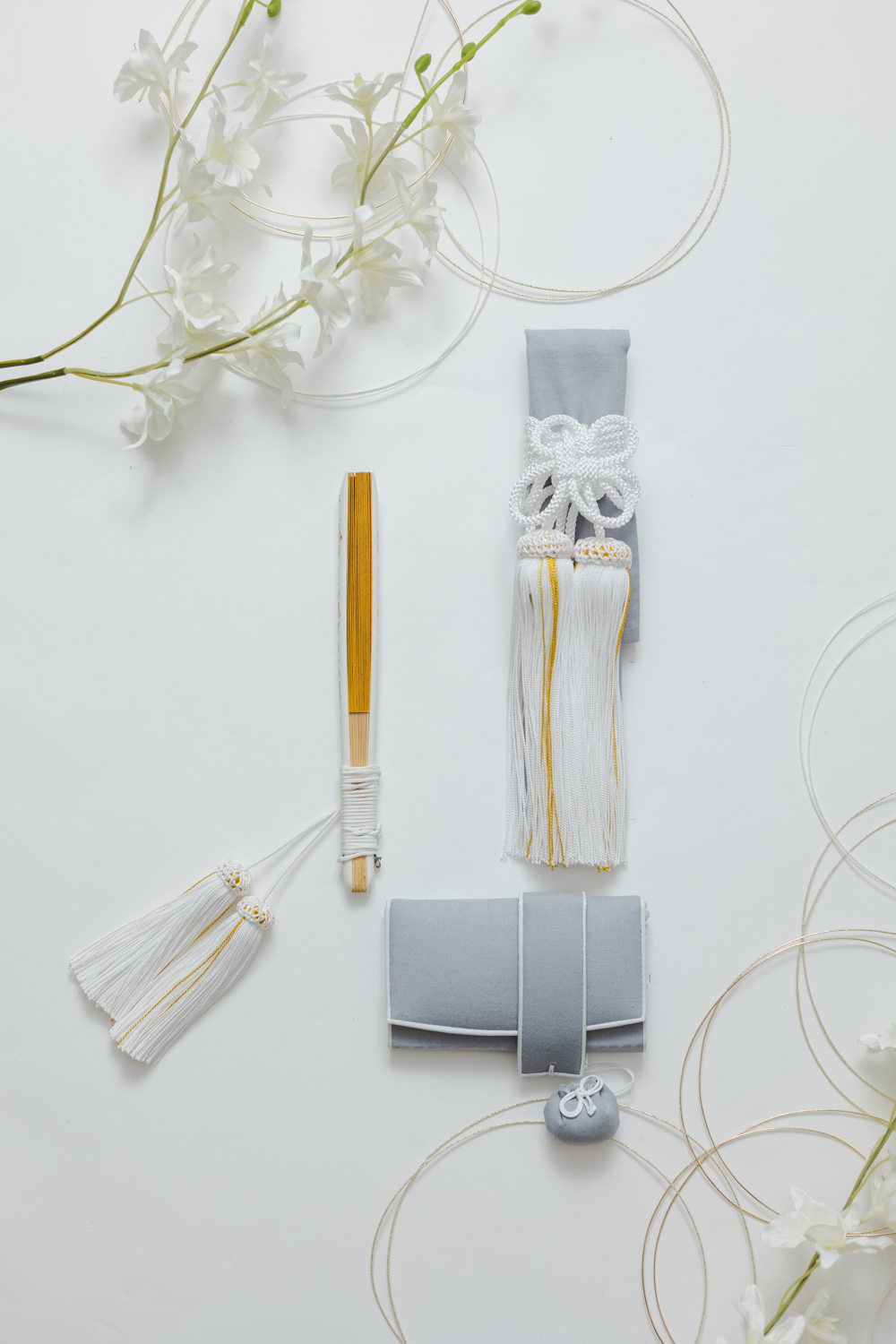 和装小物５点セット　グレー「OP3_019」スライド1