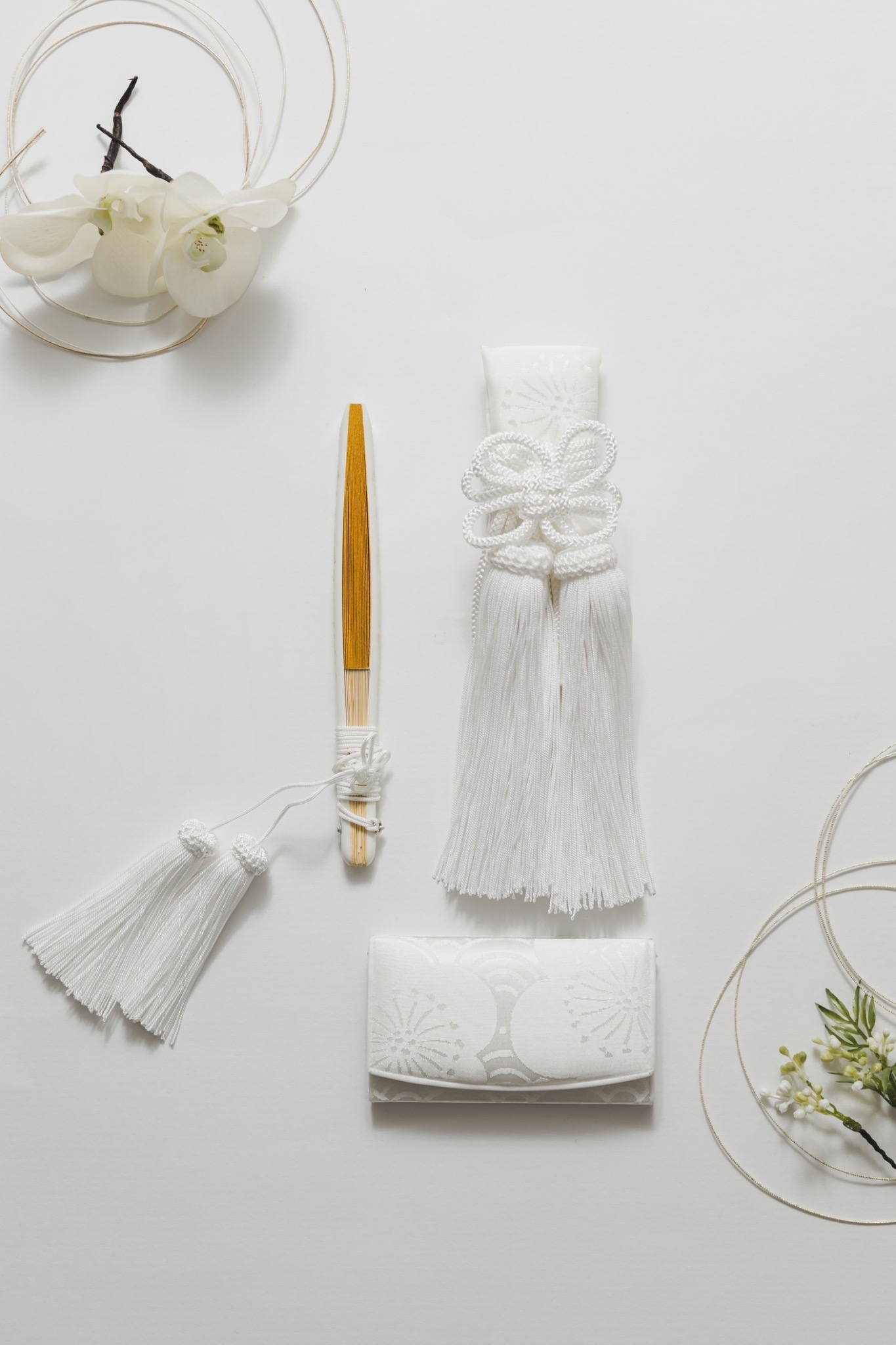 和装小物５点セット　花白「OP3_035」スライド1