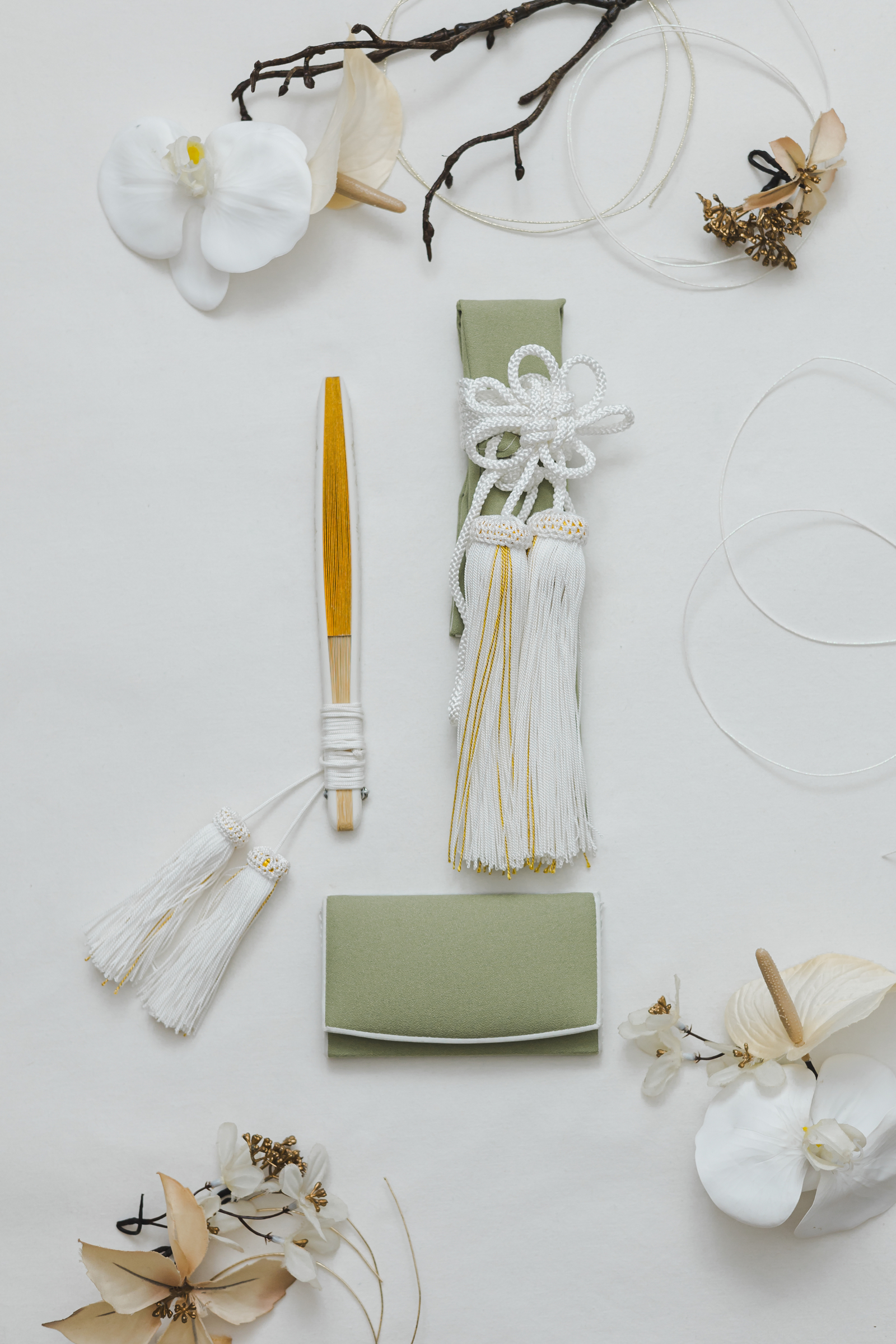 和装小物5点セットうぐいす「OP3_043」スライド1