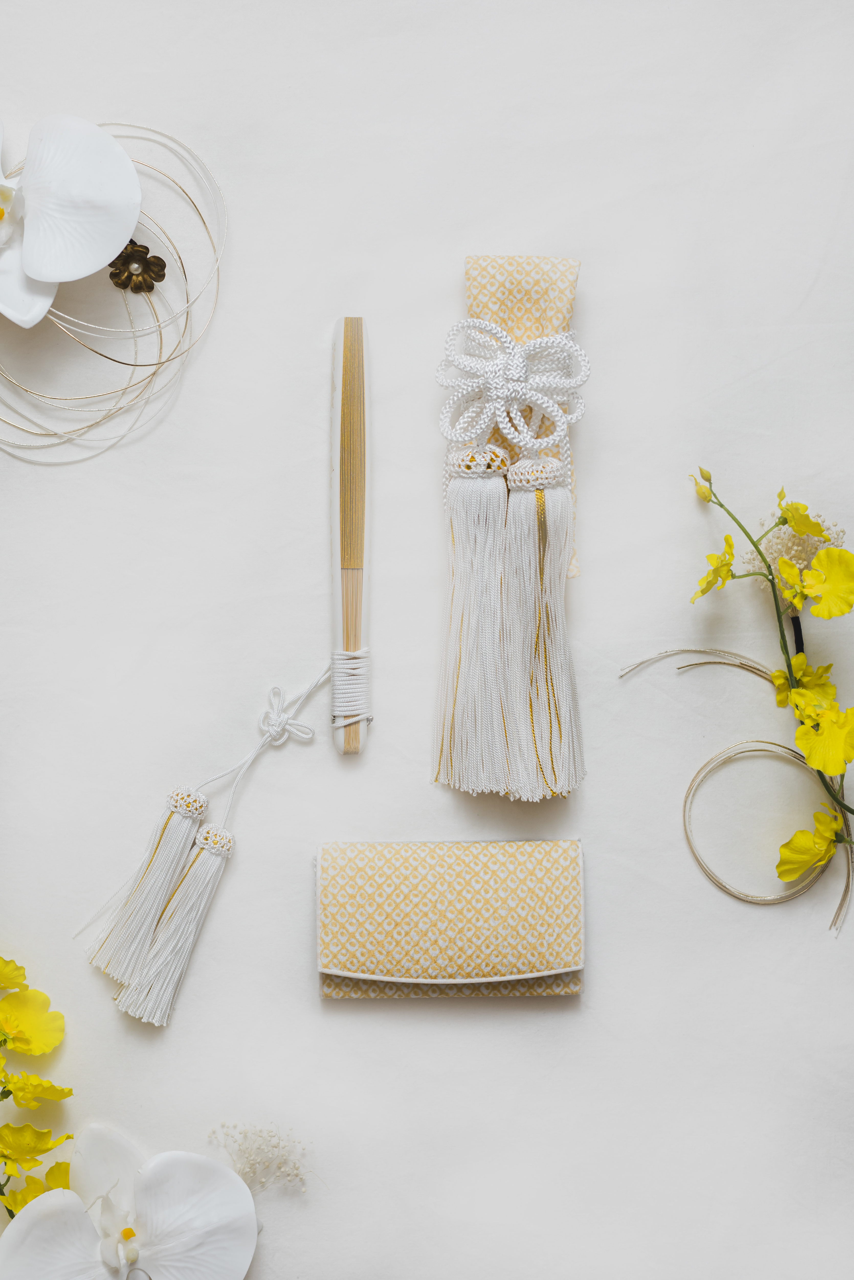 和装小物5点セット　絞り山吹「OP3_051」スライド1